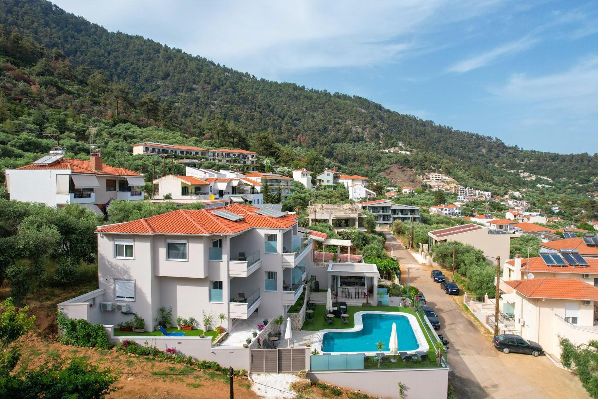 Villa Finikas Thassos Golden Beach Hriszí Amudiá Kültér fotó