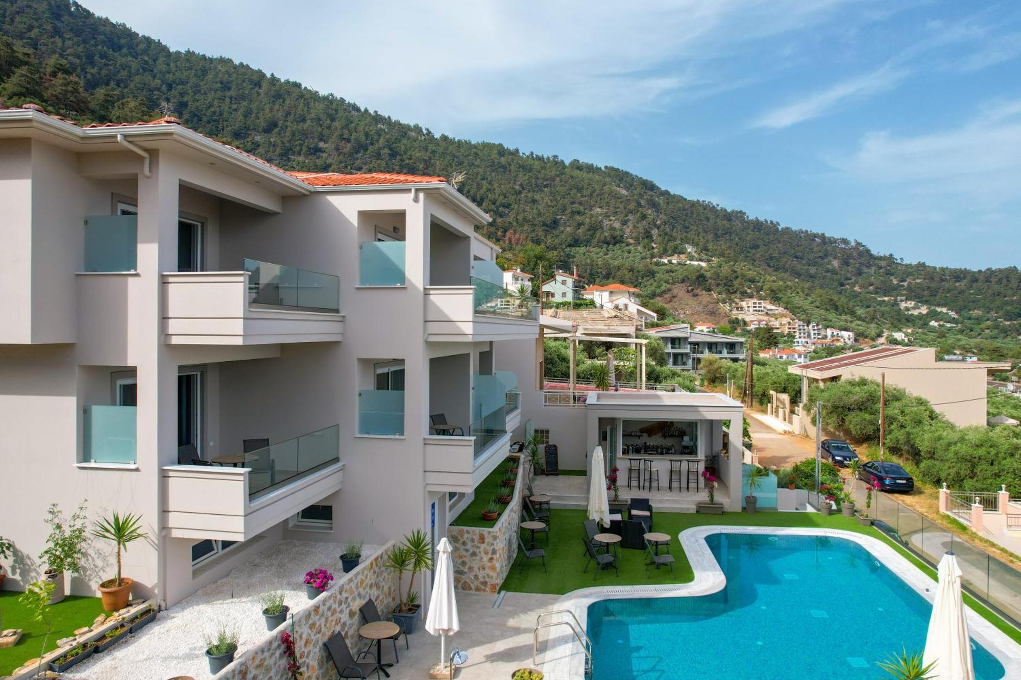 Villa Finikas Thassos Golden Beach Hriszí Amudiá Kültér fotó