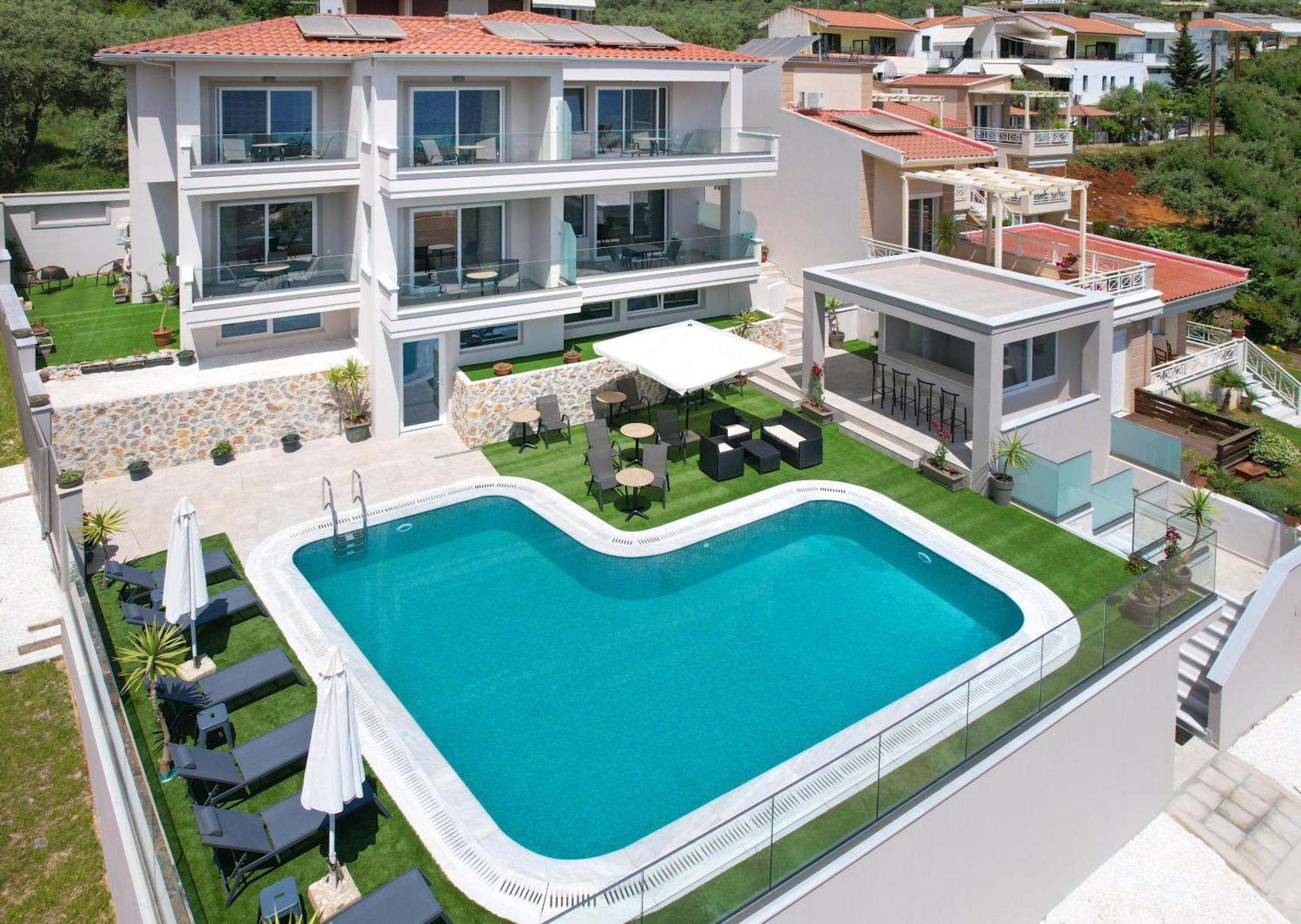 Villa Finikas Thassos Golden Beach Hriszí Amudiá Kültér fotó