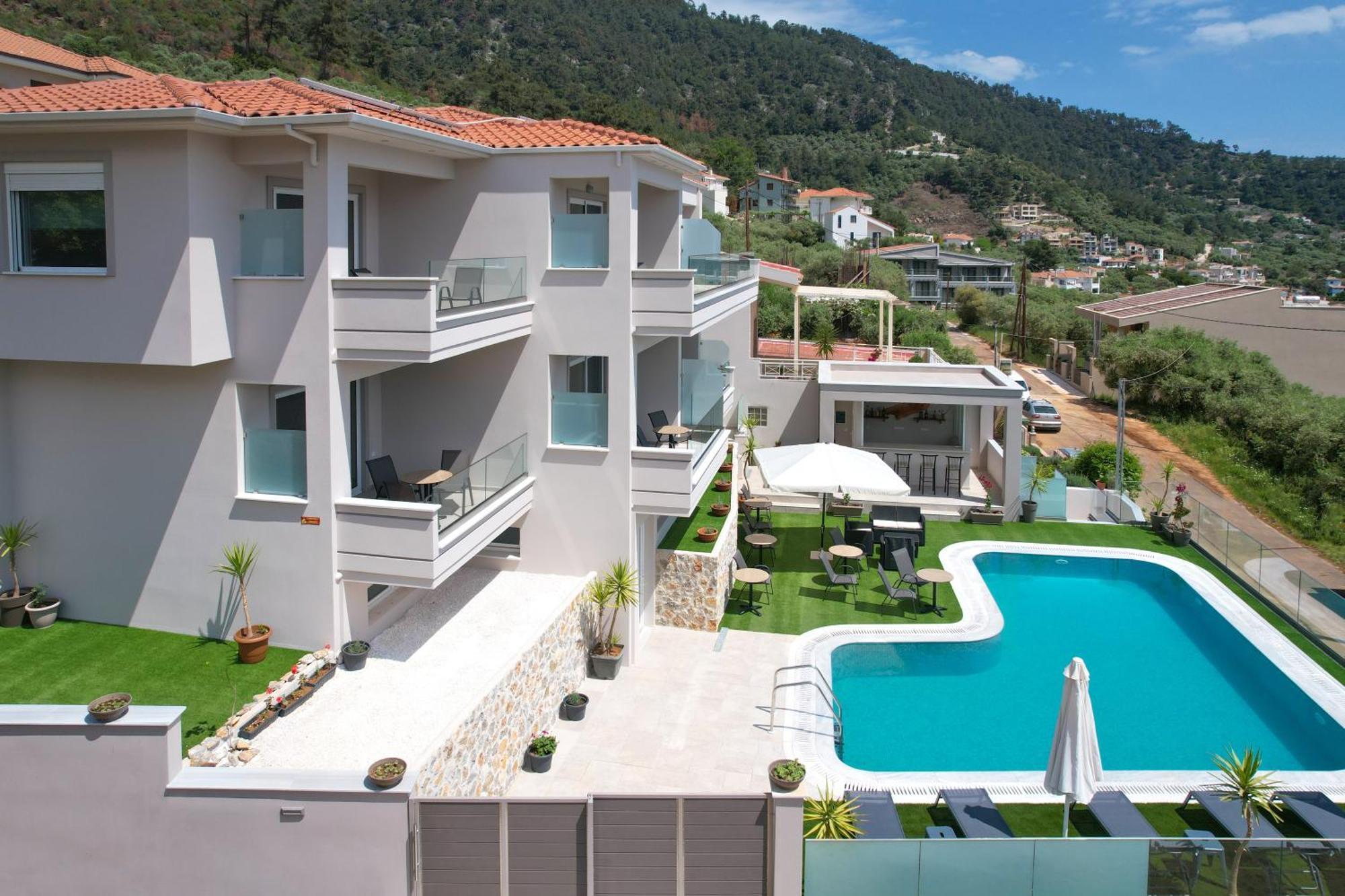 Villa Finikas Thassos Golden Beach Hriszí Amudiá Kültér fotó